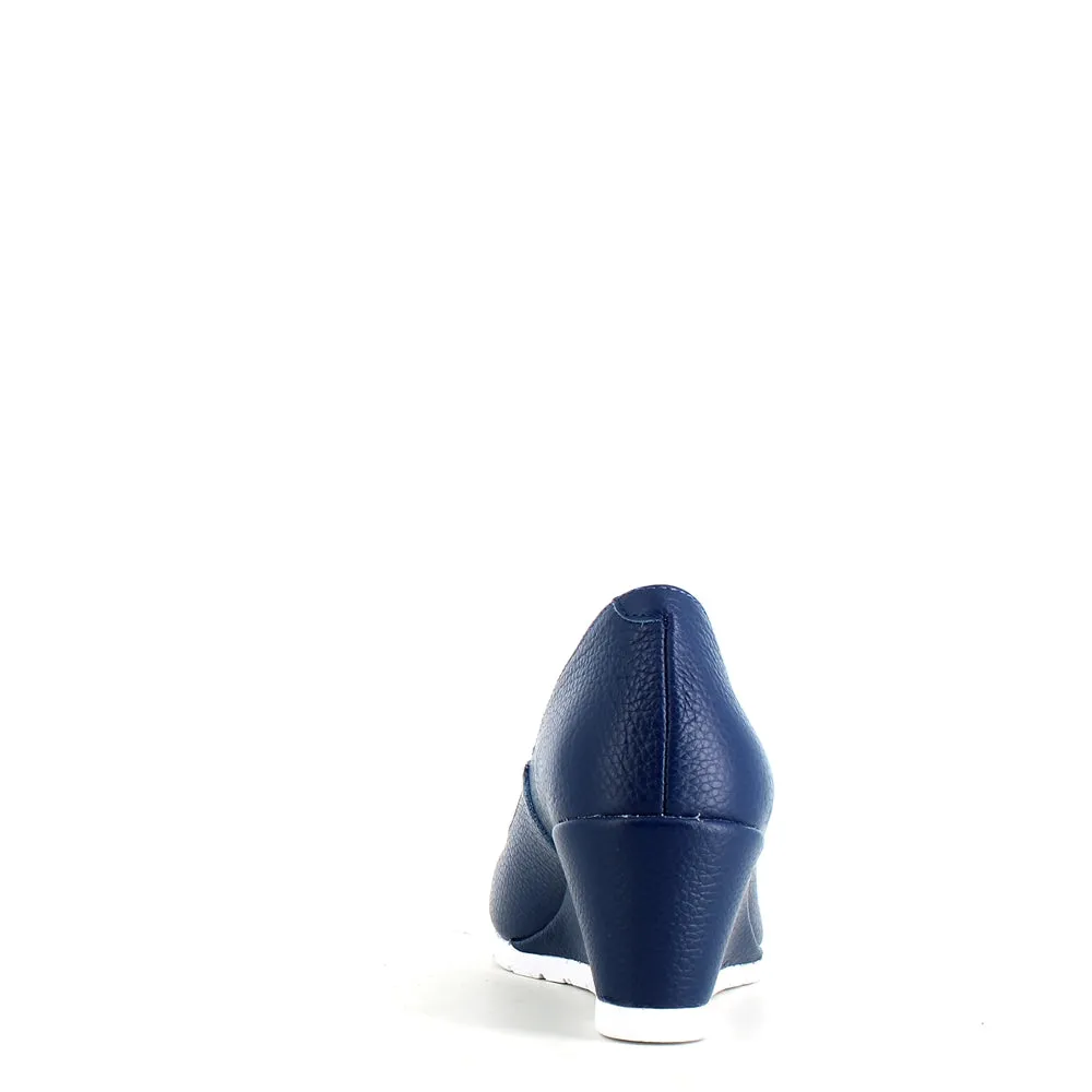 Jose Saenz Classic Wedge Navy