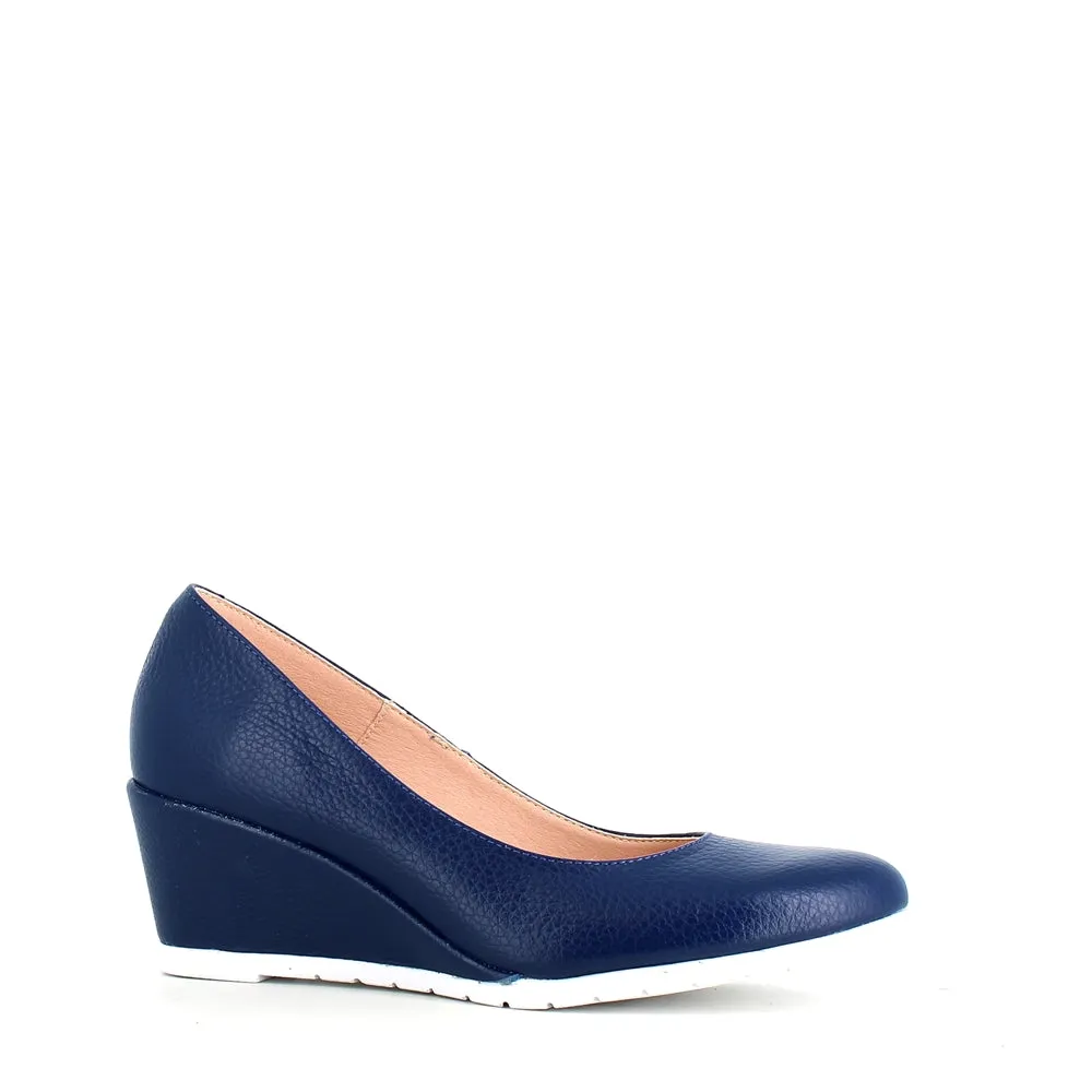 Jose Saenz Classic Wedge Navy