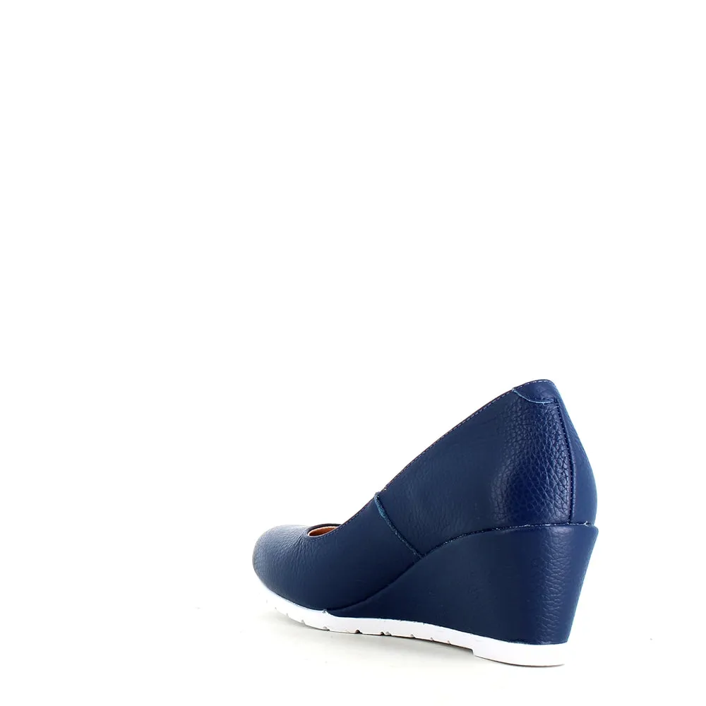 Jose Saenz Classic Wedge Navy