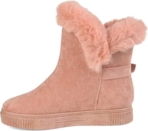Journee Collection Womens Sibby Winter Boot Pink, 8 Womens US
