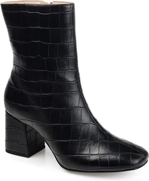 Journee Collection Womens Trevi Bootie Black, 7.5 Womens US