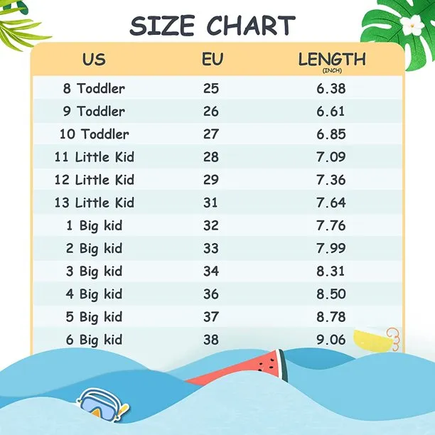 K Komforme Little Boys and Girls Athletic Sandals Sports Sandals Sizes 11-3.5