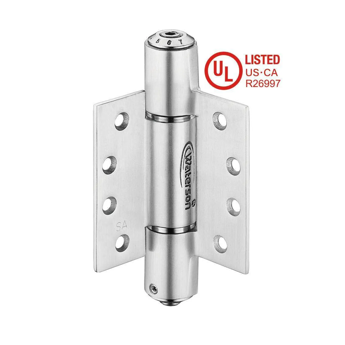 K51M-400-D3 | Heavy Duty Hydraulic Hybrid Self Closing Hinge with Hold Open | 4” x 4” | 304 Stainless Steel | 3 Pack