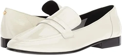 Kate Spade New York Women's Genevieve Loafer, Off White Crinkle Patent, 8 M US
