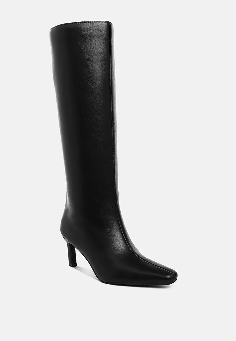 Kitten Heel Long Boots By RUW