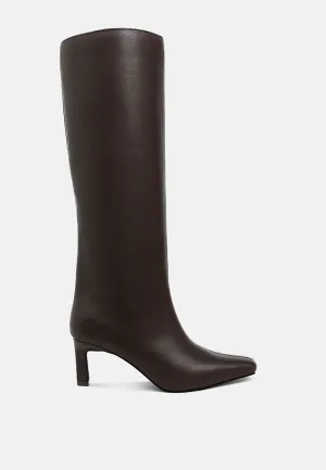 Kitten Heel Long Boots By RUW