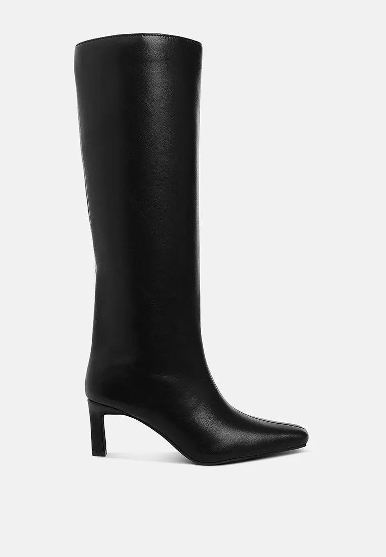 Kitten Heel Long Boots By RUW