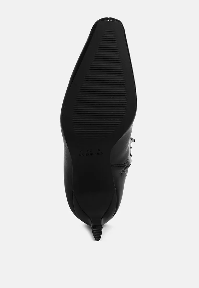 Kitten Heel Long Boots By RUW