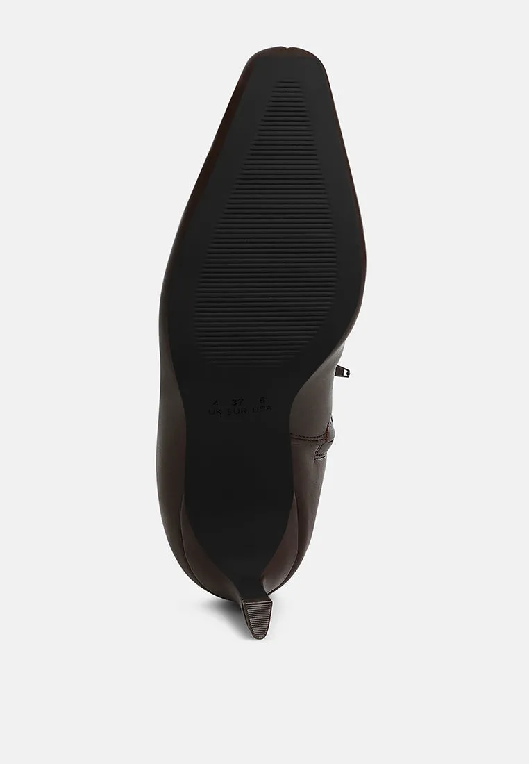 Kitten Heel Long Boots By RUW