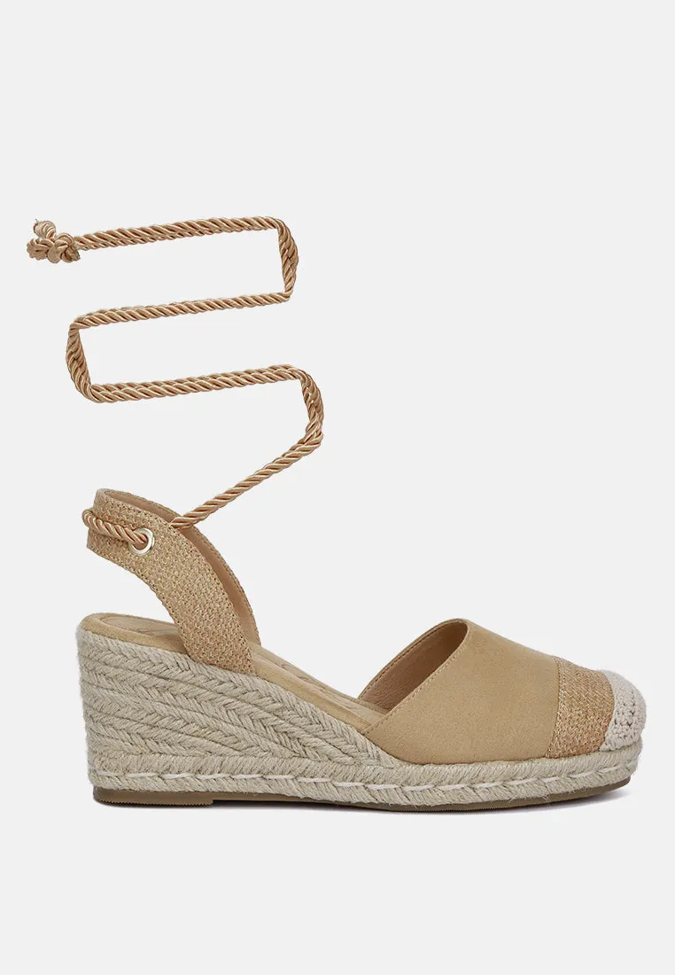 Lace-Up Crochet Espadrilles By RAG