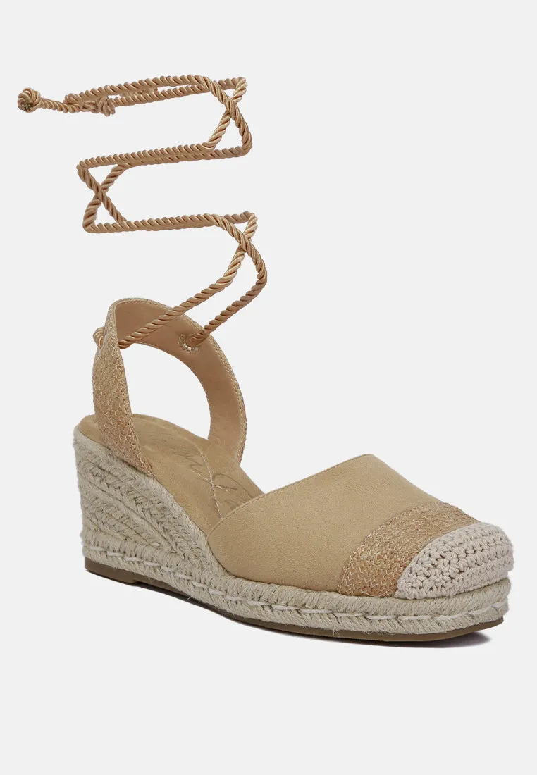 Lace-Up Crochet Espadrilles By RAG
