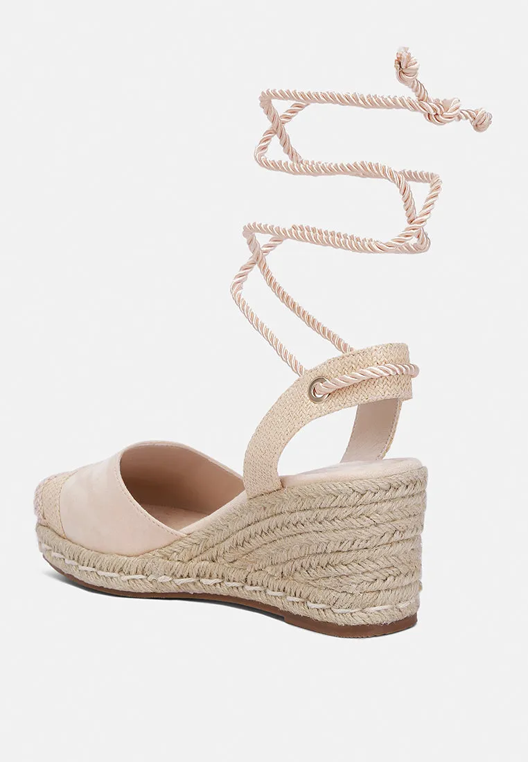 Lace-Up Crochet Espadrilles By RAG