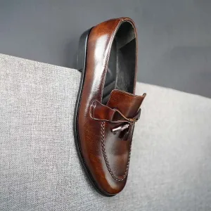 Leather pump