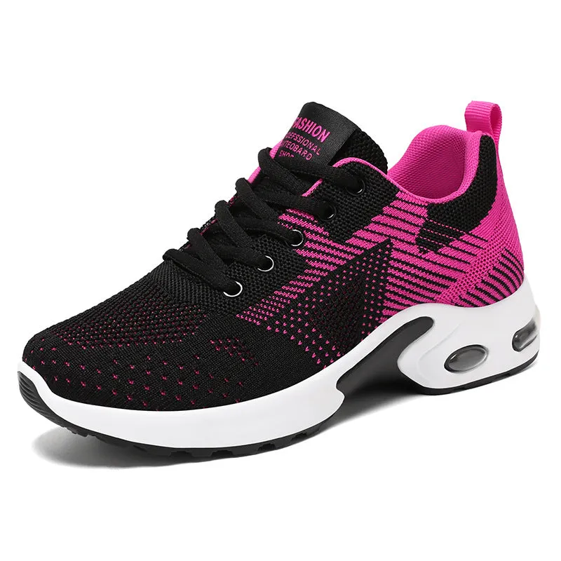 Lightweight and Casual Women's Training Shoes with Modern Knitted Design