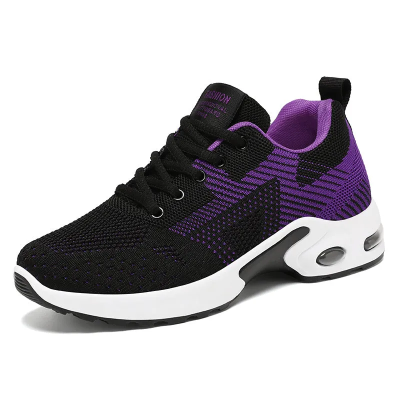 Lightweight and Casual Women's Training Shoes with Modern Knitted Design
