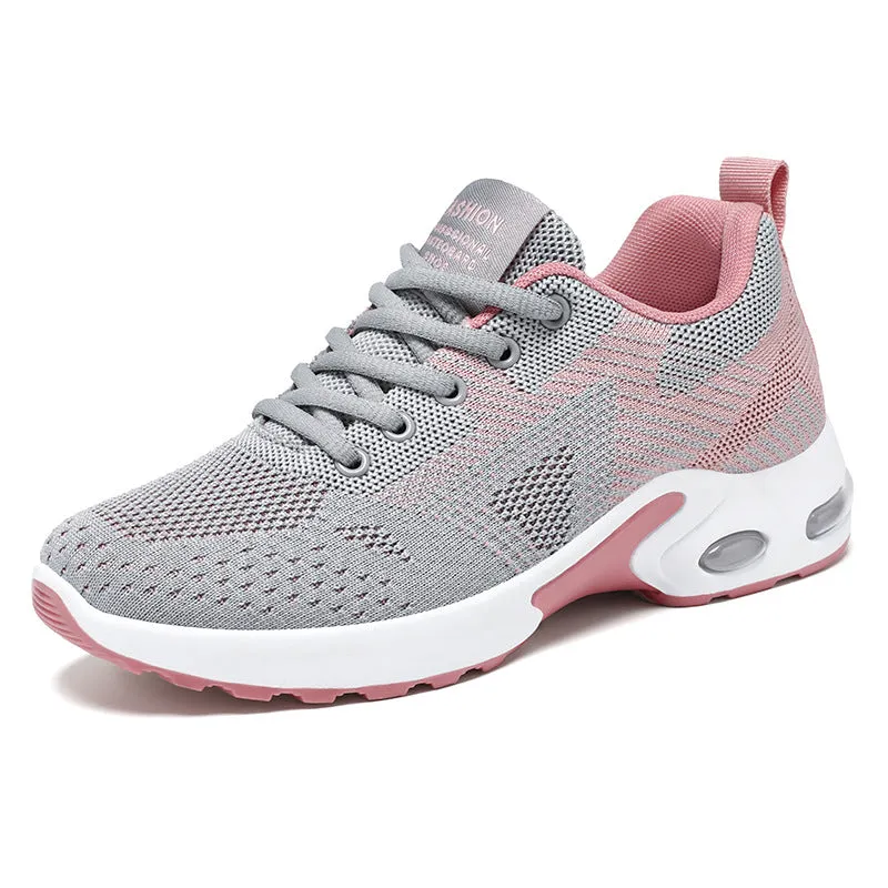 Lightweight and Casual Women's Training Shoes with Modern Knitted Design