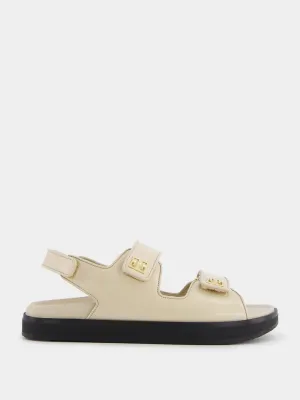 Logo Plaque Sandals