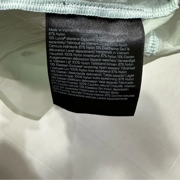 Lululemon Ocean Air Green High-Rise Step Out Short Packable Water-Repellent