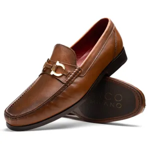 Marco Di Milano Cassarano in Honey Calf Leather Loafers