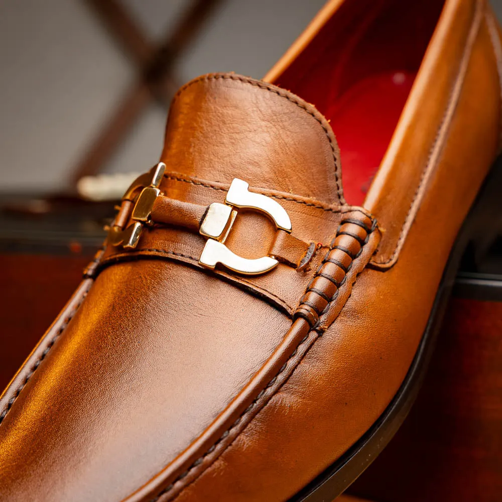 Marco Di Milano Cassarano in Honey Calf Leather Loafers