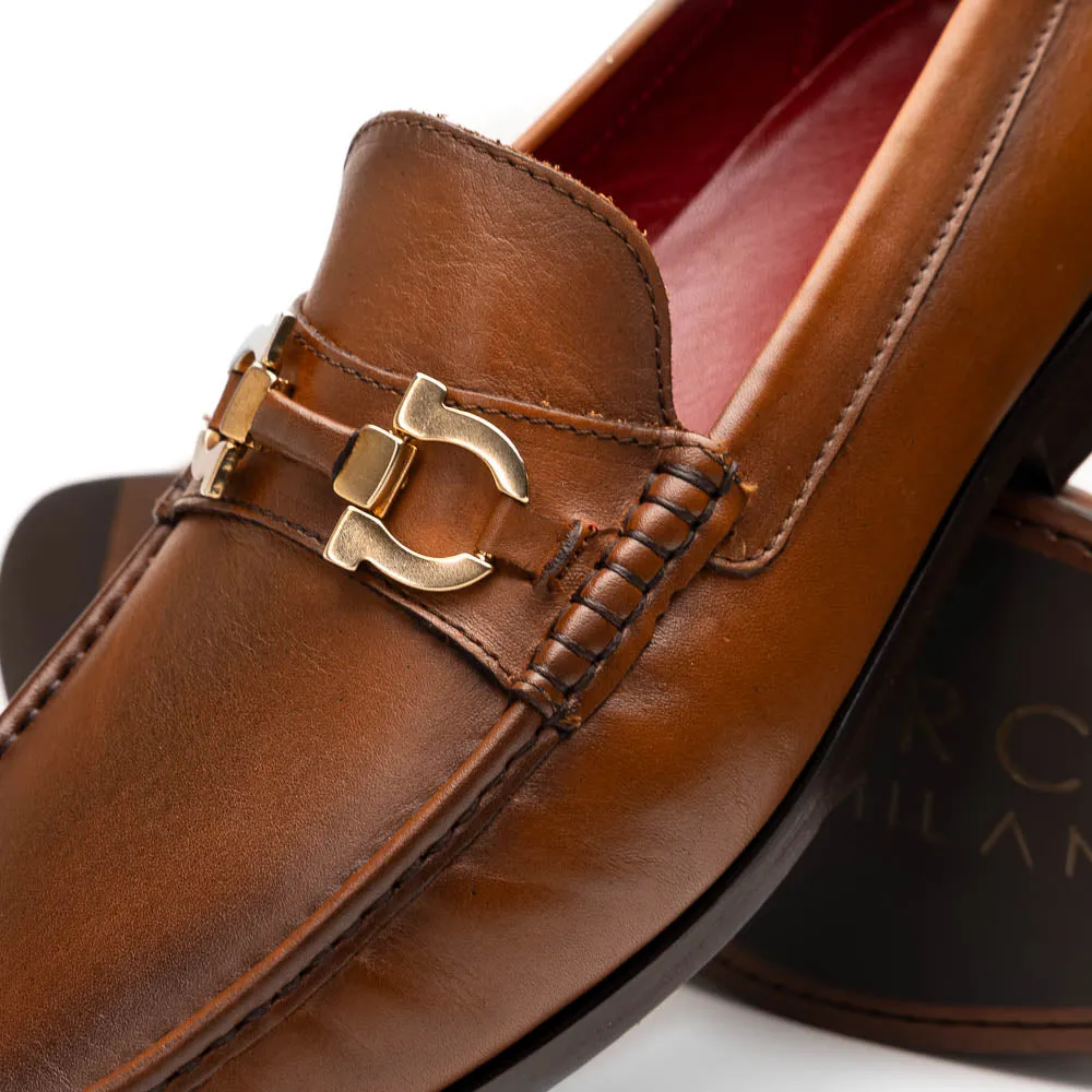Marco Di Milano Cassarano in Honey Calf Leather Loafers