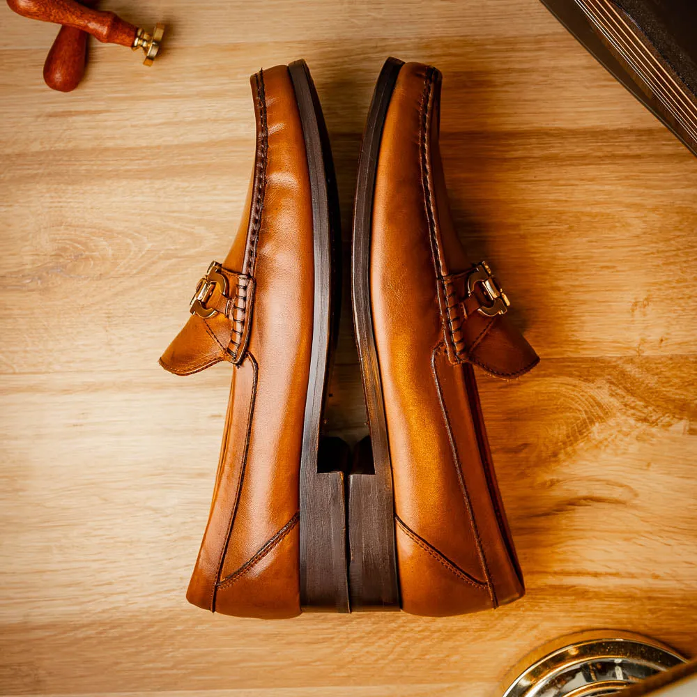 Marco Di Milano Cassarano in Honey Calf Leather Loafers