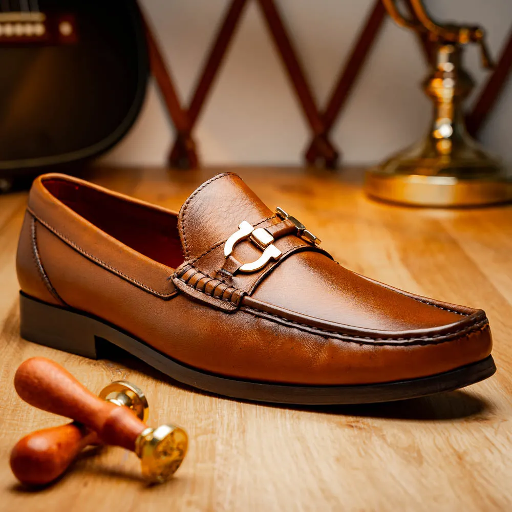 Marco Di Milano Cassarano in Honey Calf Leather Loafers