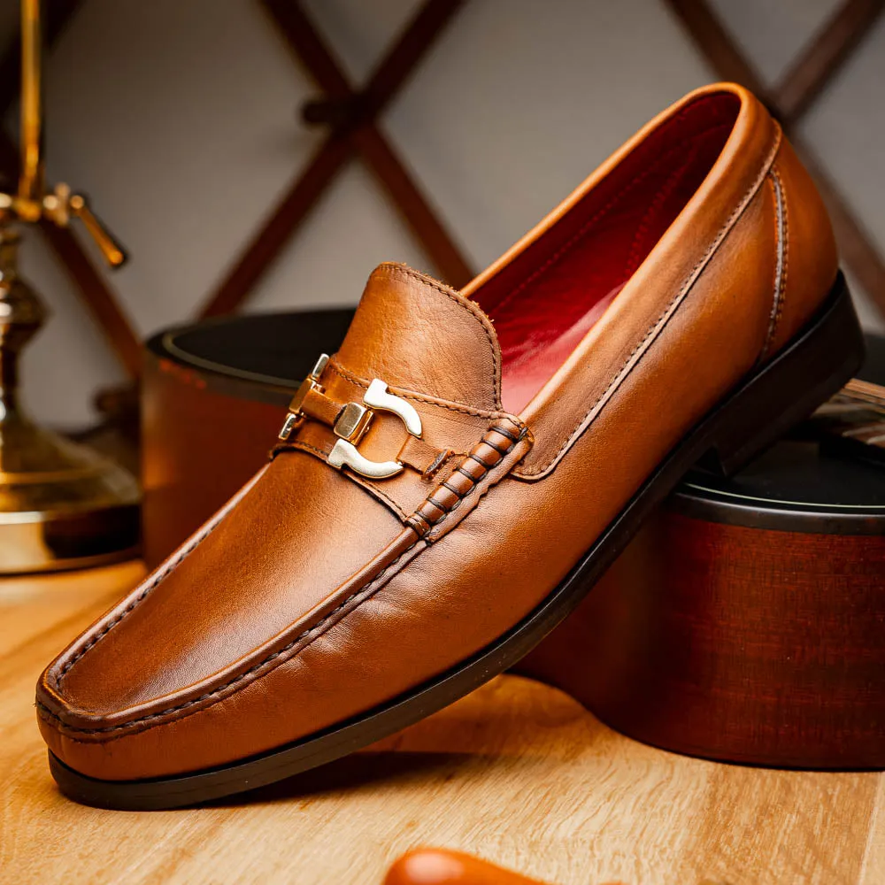 Marco Di Milano Cassarano in Honey Calf Leather Loafers