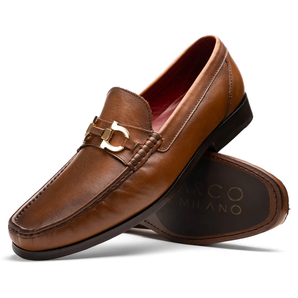 Marco Di Milano Cassarano in Honey Calf Leather Loafers