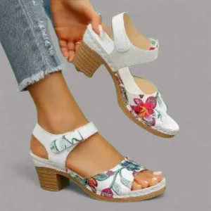 Marisa | Handcrafted Peep-Toe Sandals Made from Premium Material
