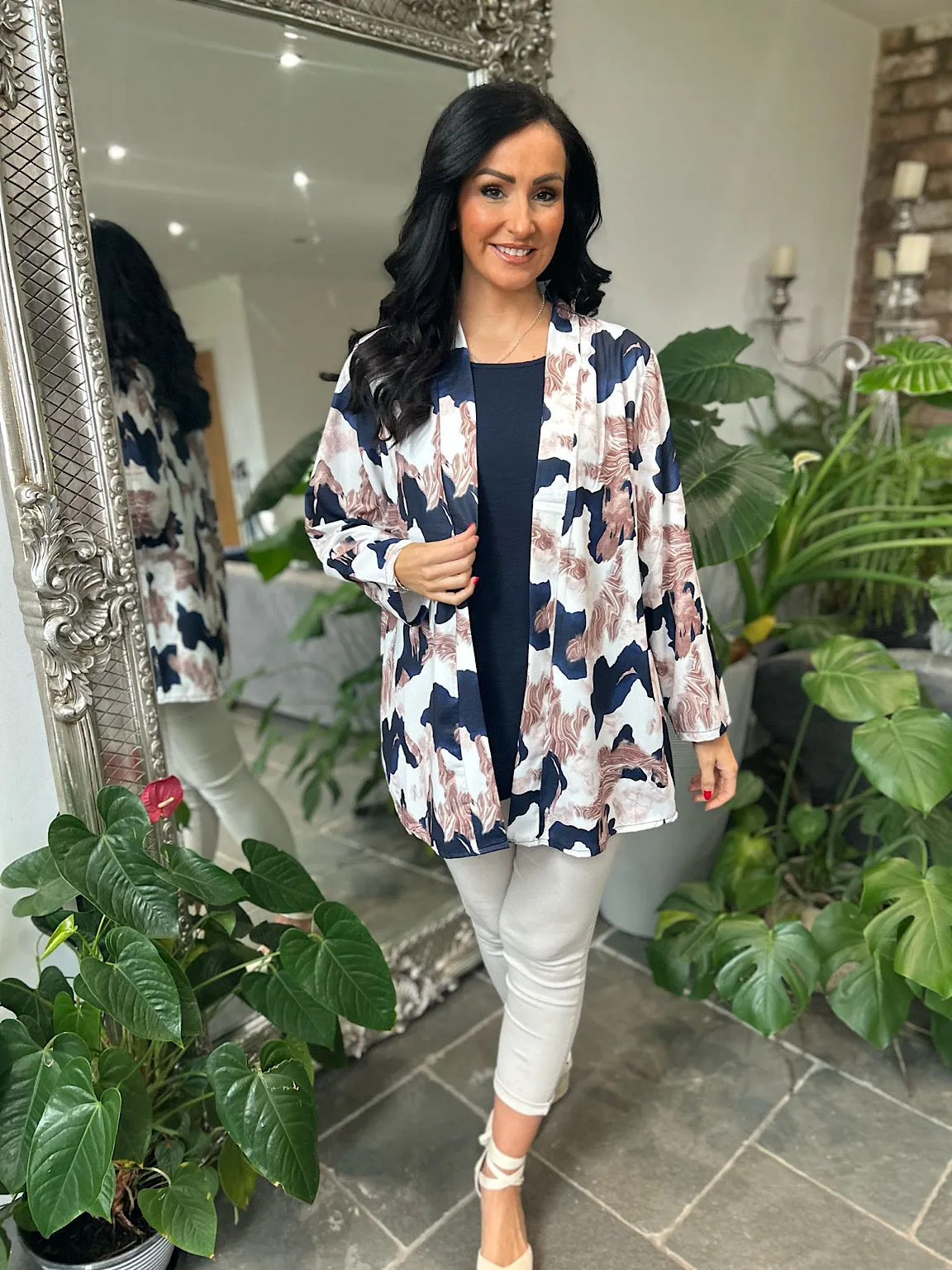 Mocha Marble Layered Isla Jacket
