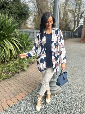 Mocha Marble Layered Isla Jacket