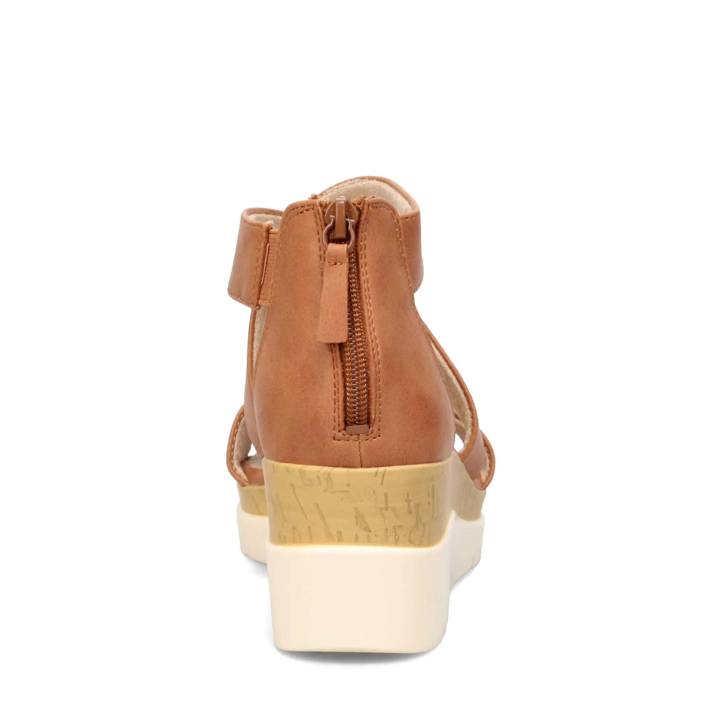 Naturalizer SOUL Women's Goodtimes Crisscross Strappy Wedge Sandal Toffee Brown Smooth 6.5W
