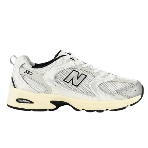 New Balance MR530TA - White with Silver Metallic and Black