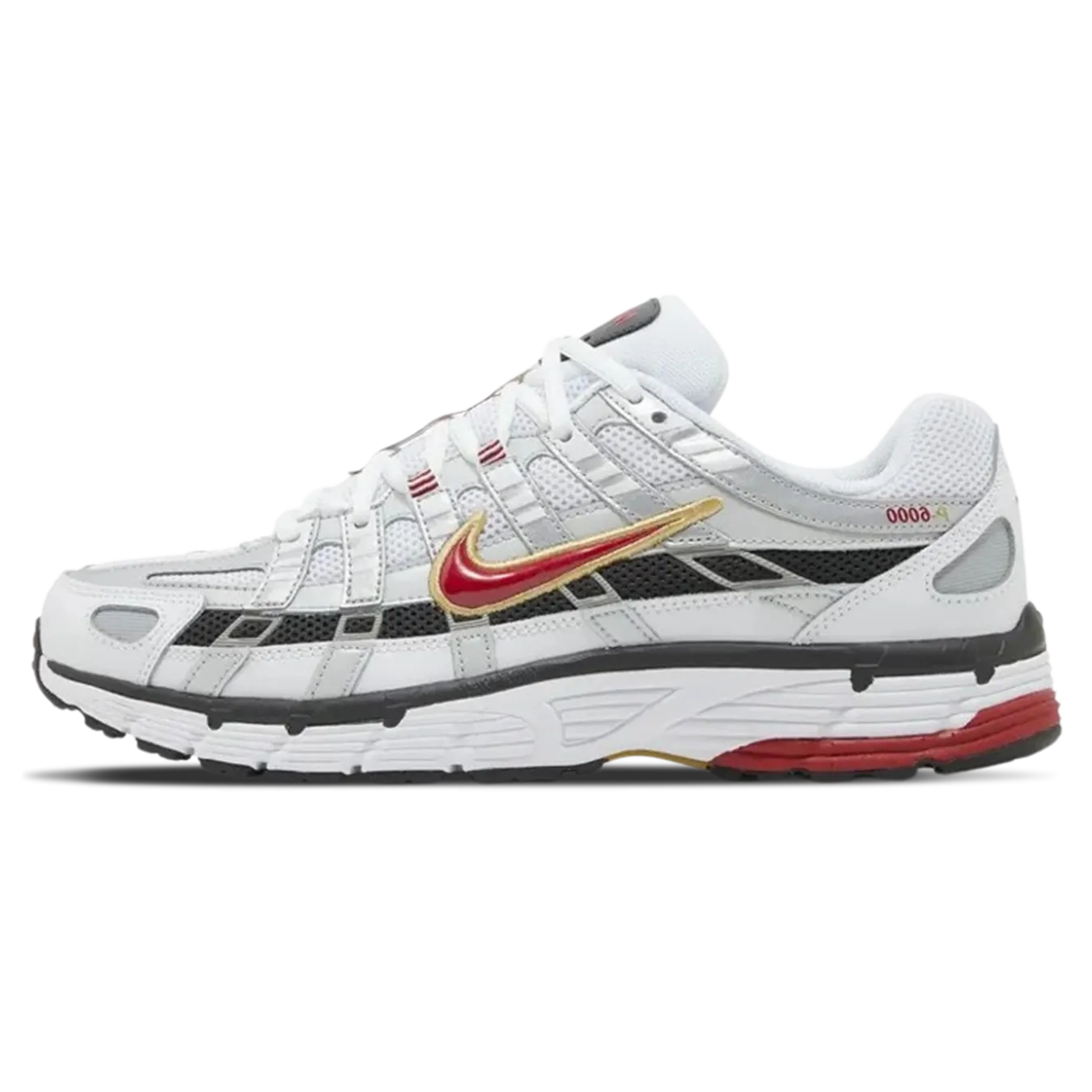 Nike P-6000 'Platinum Varsity Red'