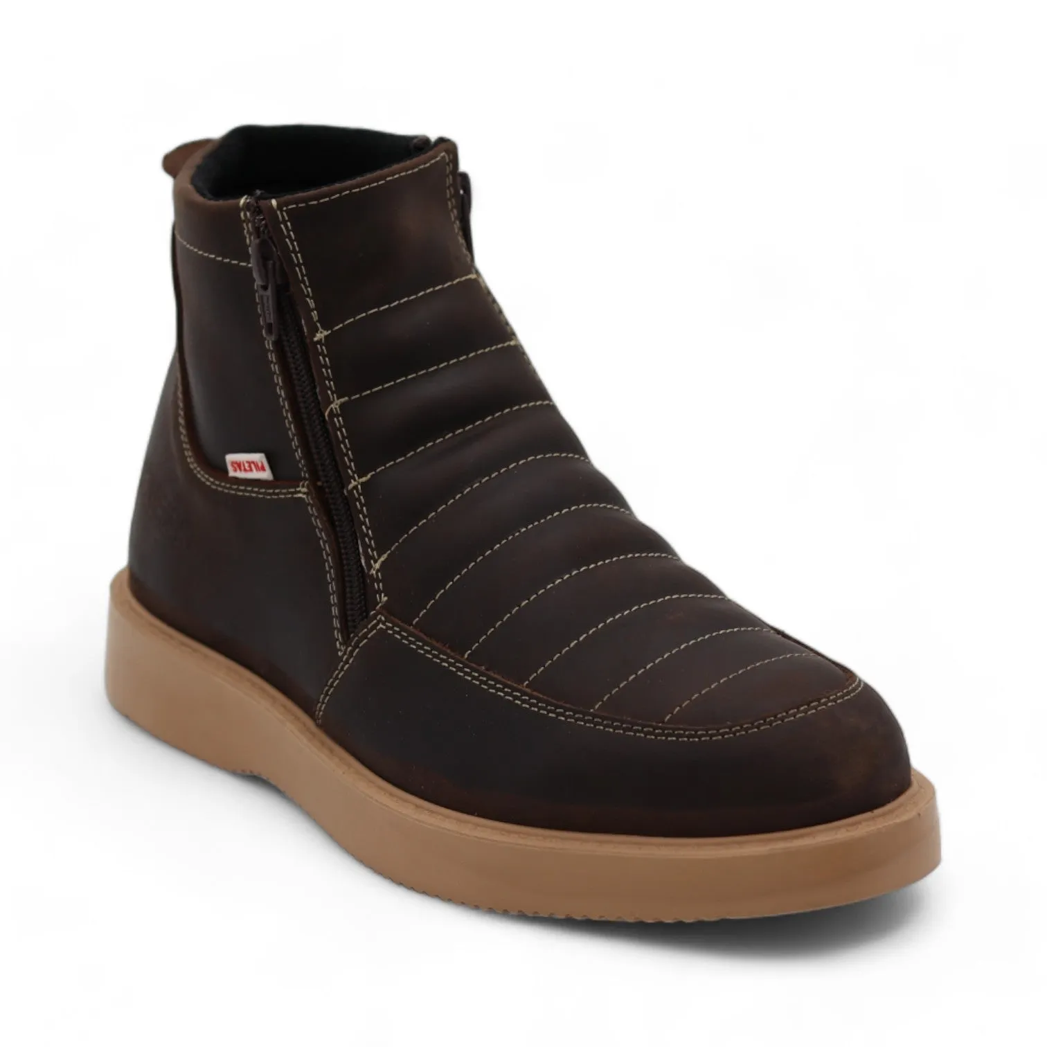Nube Men's Brown Leather Short Boots