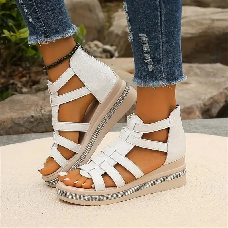 Olivia - Elegant Wedge Sandals