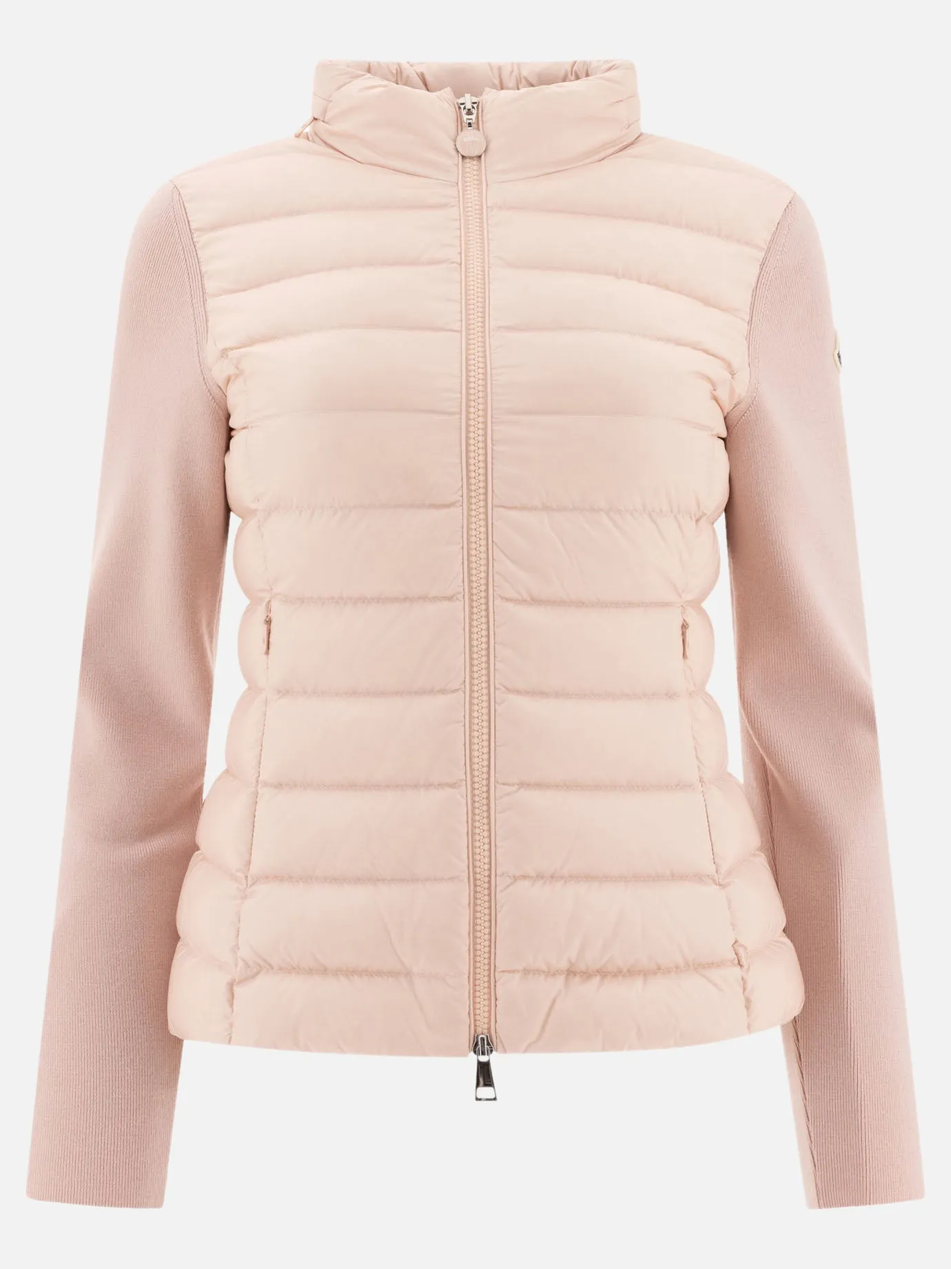 Padded wool cardigan
