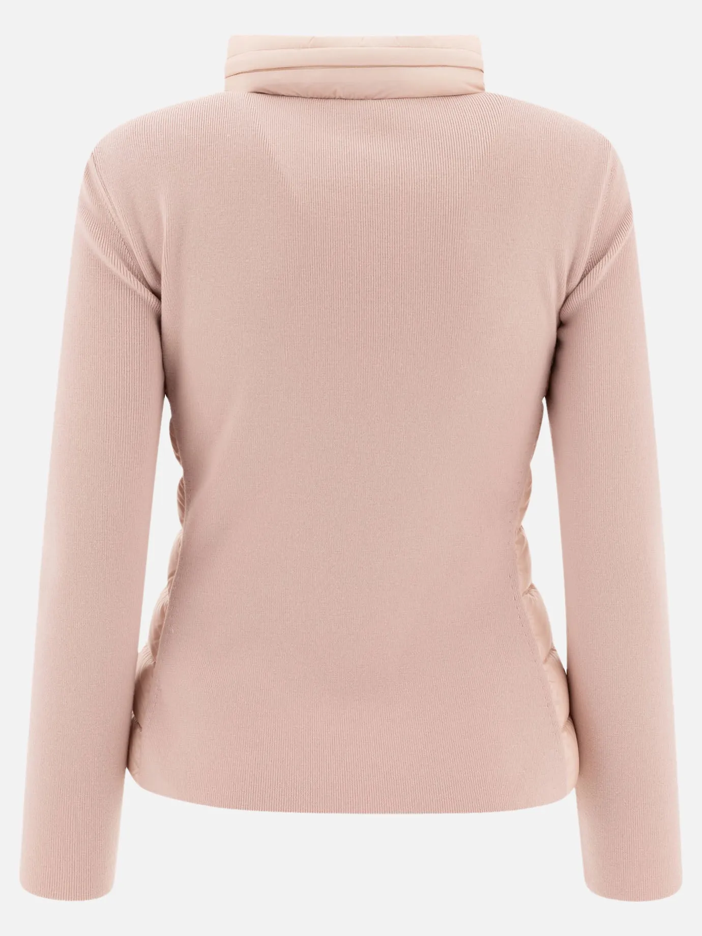 Padded wool cardigan