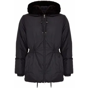 Prada hooded black parka Size 10UK