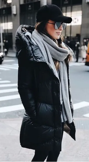Prada hooded black parka Size 10UK