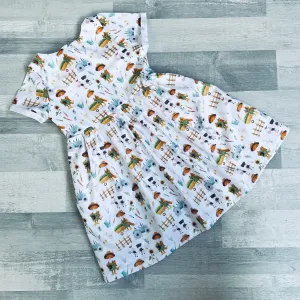 Premium 100% Cotton Sun Dress with twist back detail - Fox at the Farm