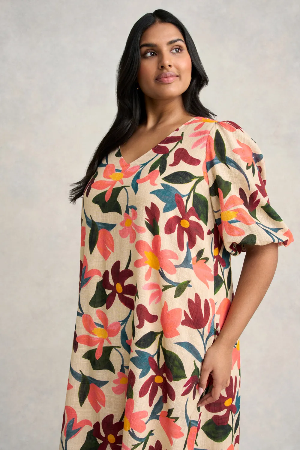 Printed Swing Dress - Joyful Floral