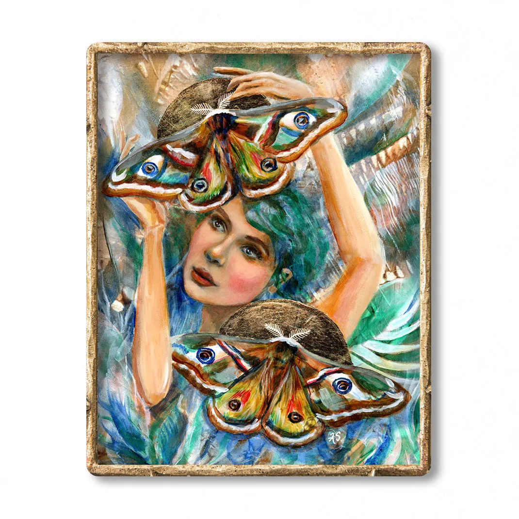 "Emperor Moth Fairy" Surreal Art Print