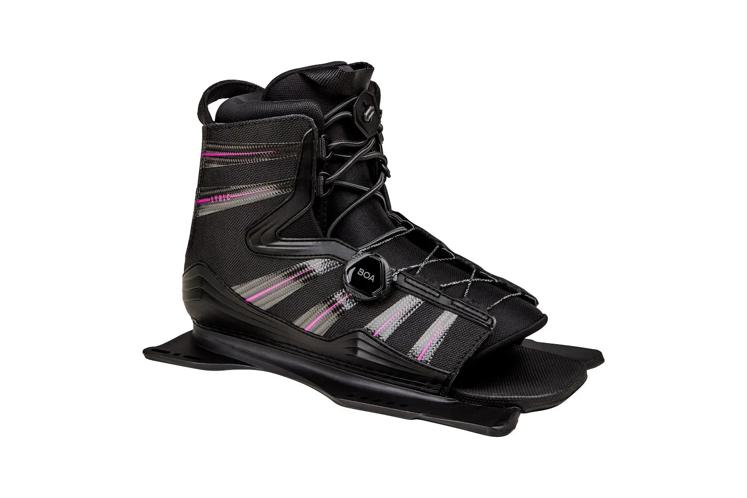 Radar Lyric Boa Boot - Black / Carbon / Rhodamine - Feather Frame