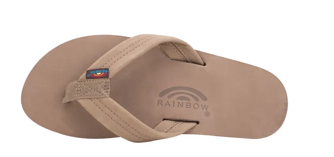 Rainbow Sandals Luxury Leather - Single Layer Arch Support with a 3/4" Medium Strap