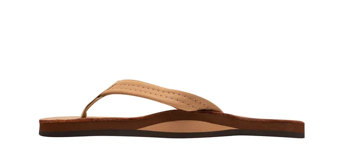 Rainbow Sandals Women Luxury Leather - Single Layer Arch Support with a 3/4" Medium Strap