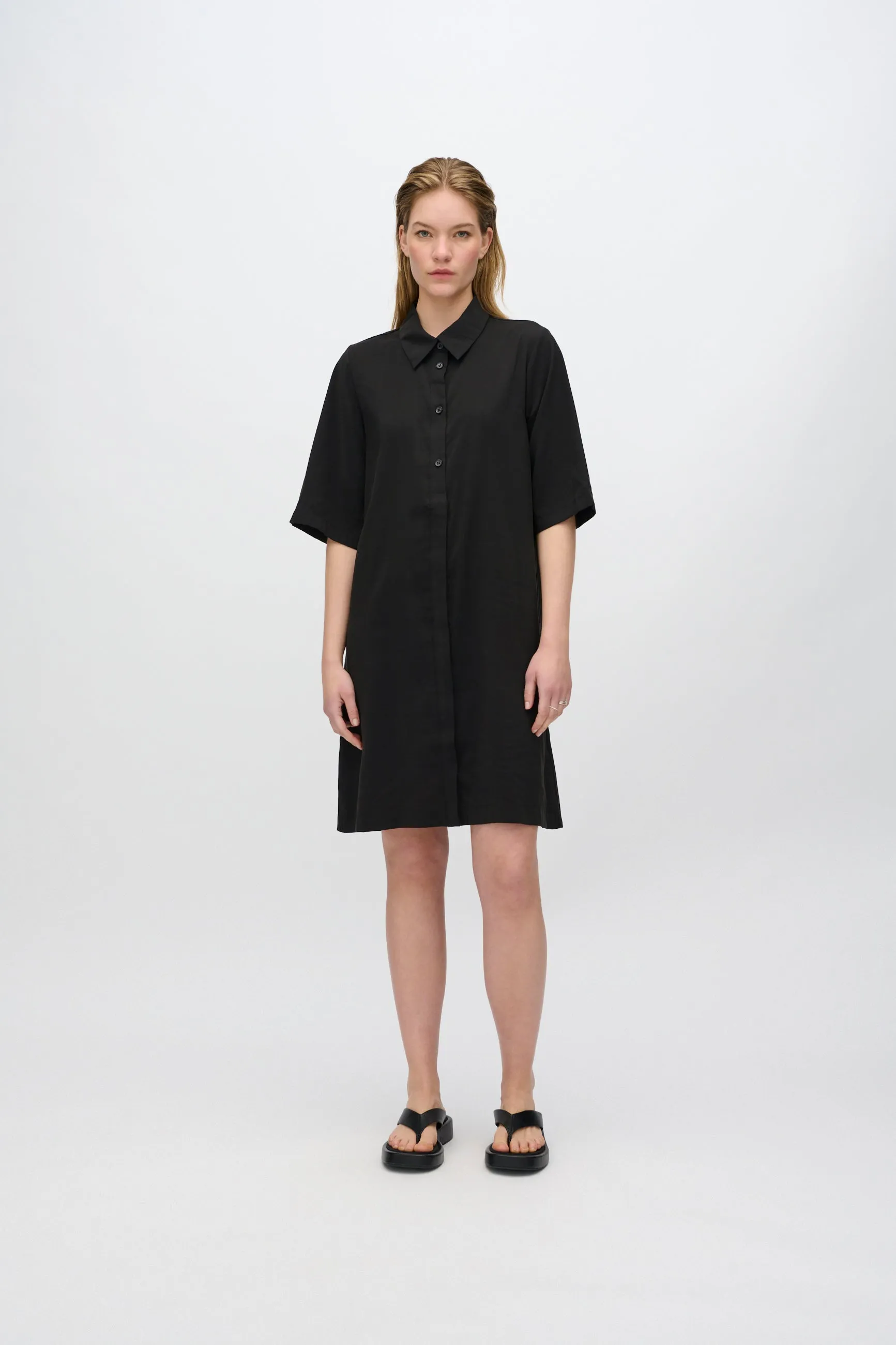 Rey shirt dress 3780 - Black