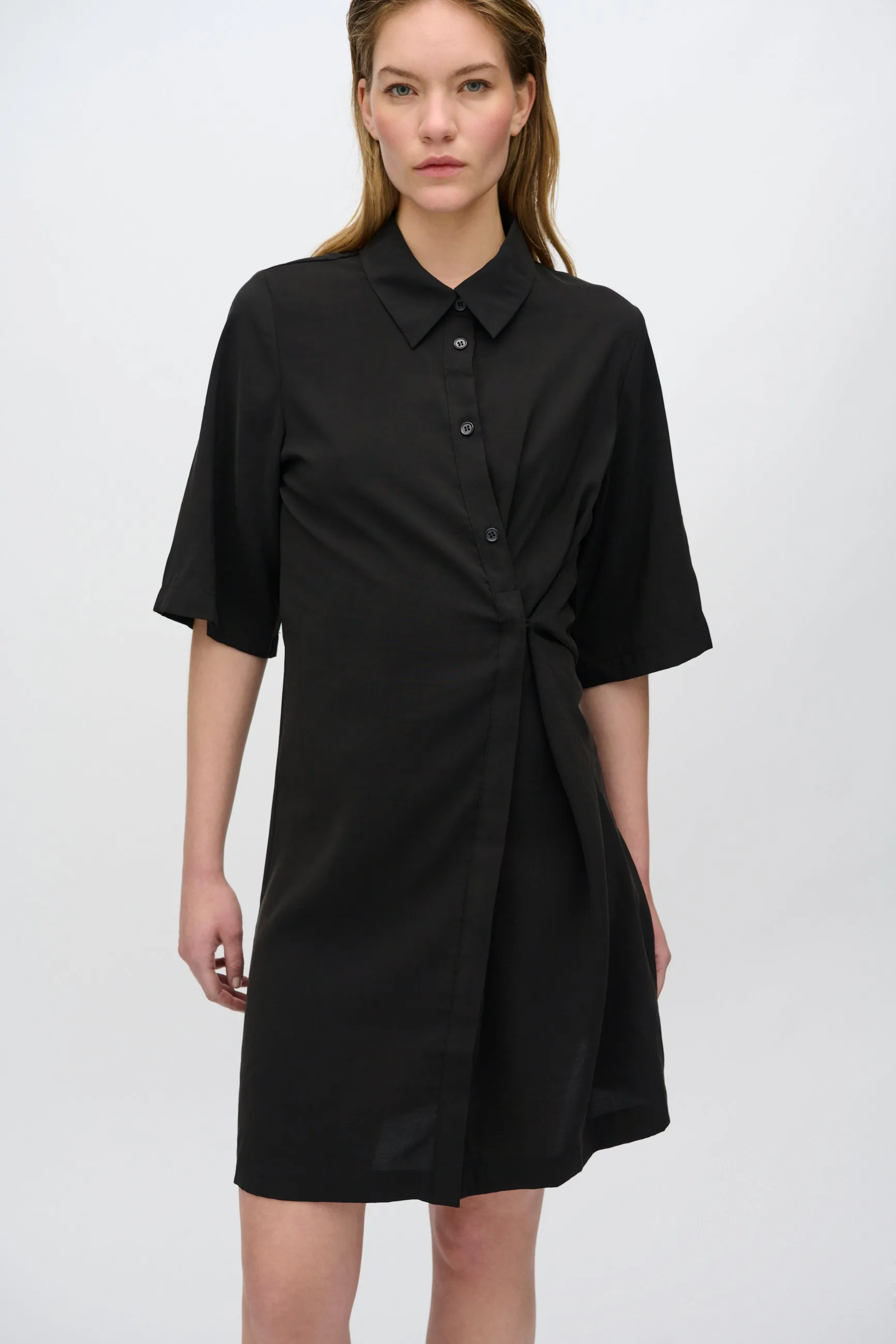 Rey shirt dress 3780 - Black