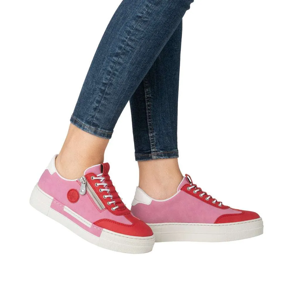 Rieker Pink and Chili Platform trainer|N495231-Trainer